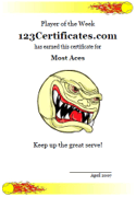 free tennis award certificate template