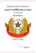 sports certificate template for kids