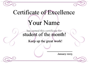 cute certificate template