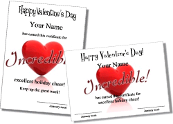 heart background certificate template