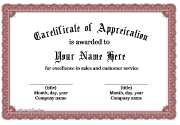 certificate design in word format