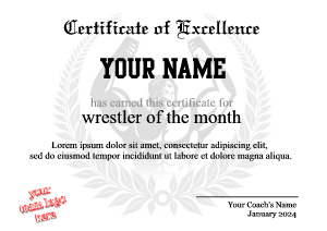 body building certificate template